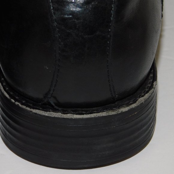 Johnston & Murphy Black Soft Leather Lace Up Dress Shoes Men\'s Size 10.5 M